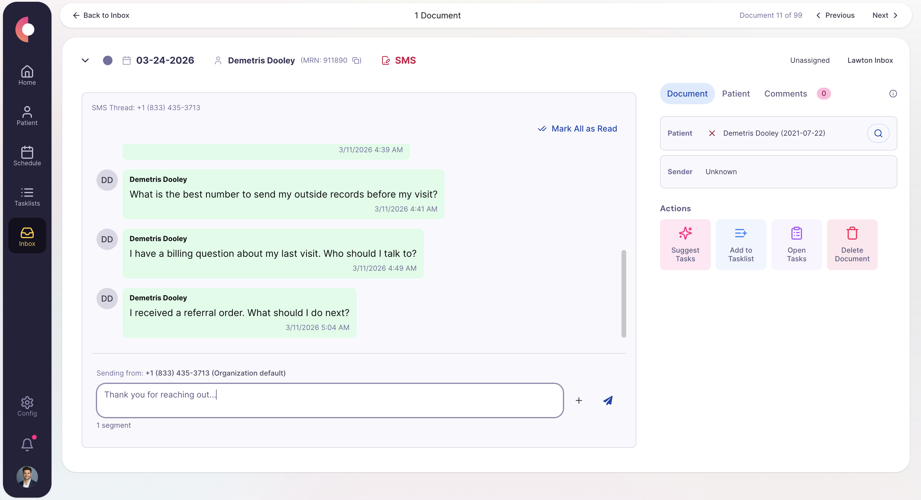Texting & Follow-Up screenshot